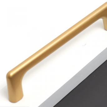 Wholesale Furniture Hardware Golden Modern Decorative Brass Door Cabinet Handles